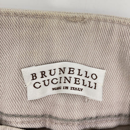 BRUNELLO CUCINELLI Brunello Cucinelli light gray cotton pants bottoms