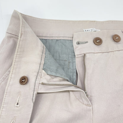 BRUNELLO CUCINELLI Brunello Cucinelli light gray cotton pants bottoms