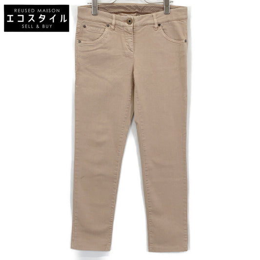 Brown Tapered Denim Pants Bottoms 40 Women's
