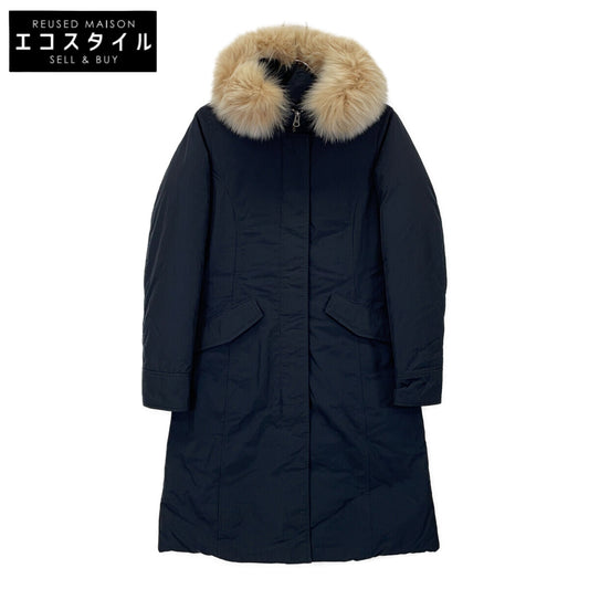 WOOLRICH ウールリッチ ネイビー 152303 フォックスファー付き ダウンコート コート
