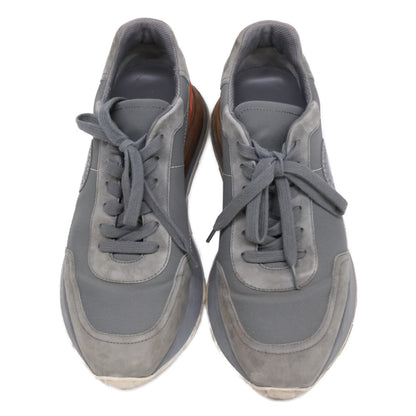 HERMES Drive Sellier Motif Suede/Mesh Sneakers