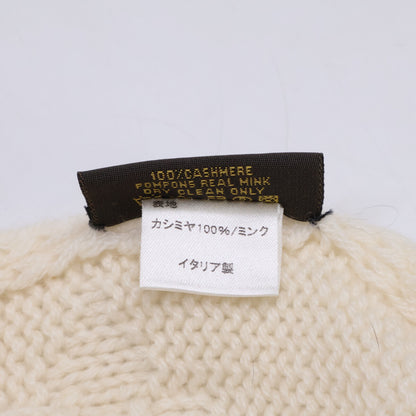 LOUIS VUITTON ルイヴィトン 【美品/国内正規】401910 モノグラム カシミヤ/ミンクファー マフラー＆ニット帽 マフラー