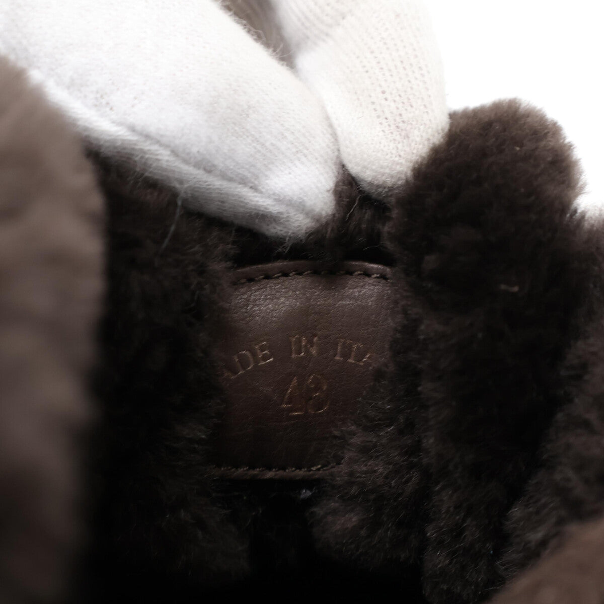 Loro Piana ロロピアーナ 【美品】ムートンレザー ボア チャッカブーツ シューズ