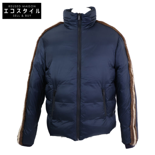 FENDI フェンディ 【新品同様/国内正規】FW0883 ミンクファーサイドテープ ダウンジャケット ジャケット