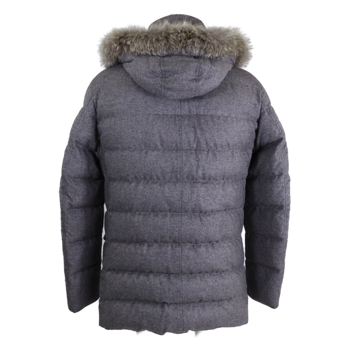 HERNO Herno [Beautiful condition/Domestic authenticity] PI0328U PIACENZA cashmere x silk fur/hooded down jacket 48