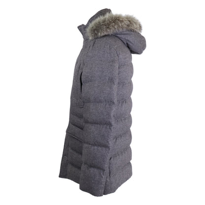 HERNO Herno [Beautiful condition/Domestic authenticity] PI0328U PIACENZA cashmere x silk fur/hooded down jacket 48