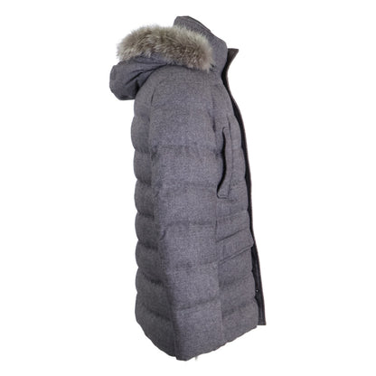 HERNO Herno [Beautiful condition/Domestic authenticity] PI0328U PIACENZA cashmere x silk fur/hooded down jacket 48