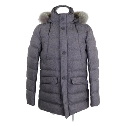 HERNO Herno [Beautiful condition/Domestic authenticity] PI0328U PIACENZA cashmere x silk fur/hooded down jacket 48