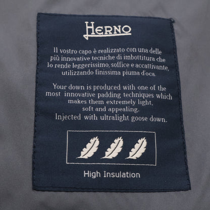 HERNO Herno [Beautiful condition/Domestic authenticity] PI0328U PIACENZA cashmere x silk fur/hooded down jacket 48
