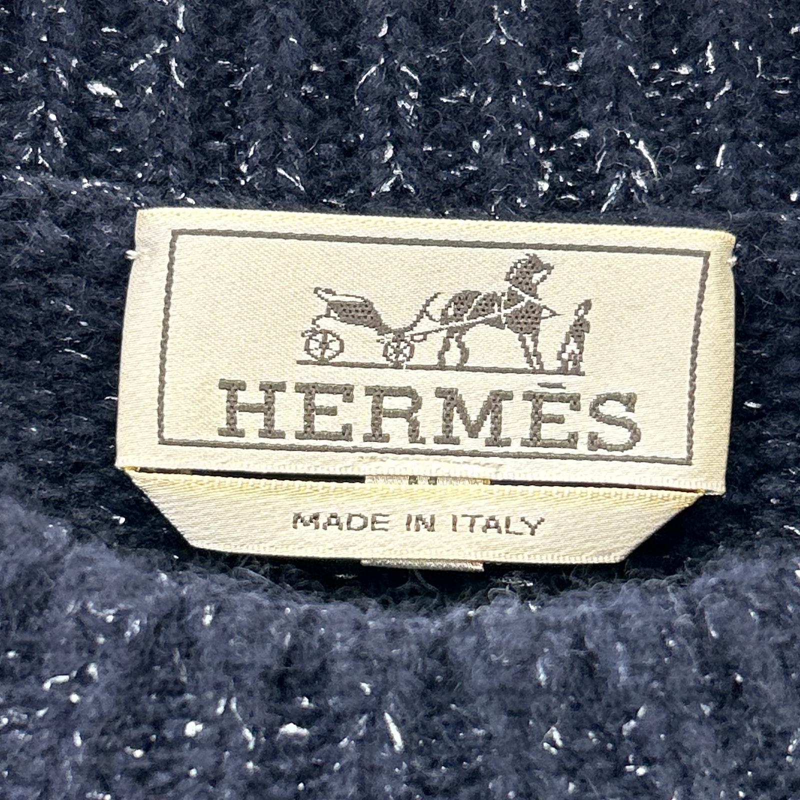 HERMES 爱马仕 海军蓝 羊绒针织衫 上衣