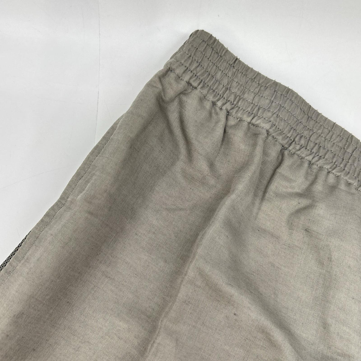 【SALE】 HERMES エルメス グレー リネン混コットン サイドメッシュ ハーフパンツ ボトムス