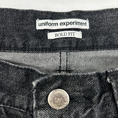 uniform experiment ユニフォームエクスペリメント 252053 WASHED DENIM BOLD-FIT JEANS ボトムス