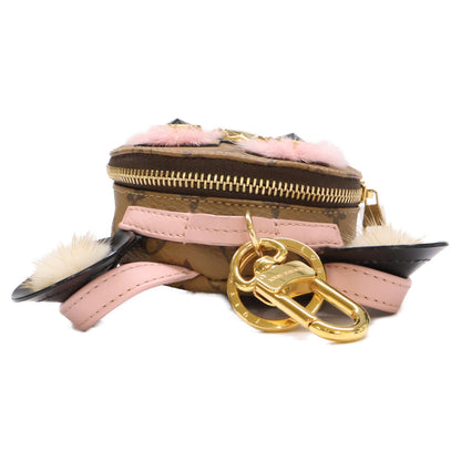 LOUIS VUITTON Louis Vuitton [Beautiful] M69552 Bijou Sac Wild Puppet Monogram Reverse Canvas/Mink Bag Charm Others