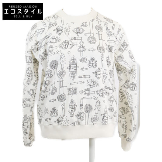 HERMES 【Excellent Condition/Domestic Authentic】6E4624DG Ferronnerie Remix Sweatshirt Top
