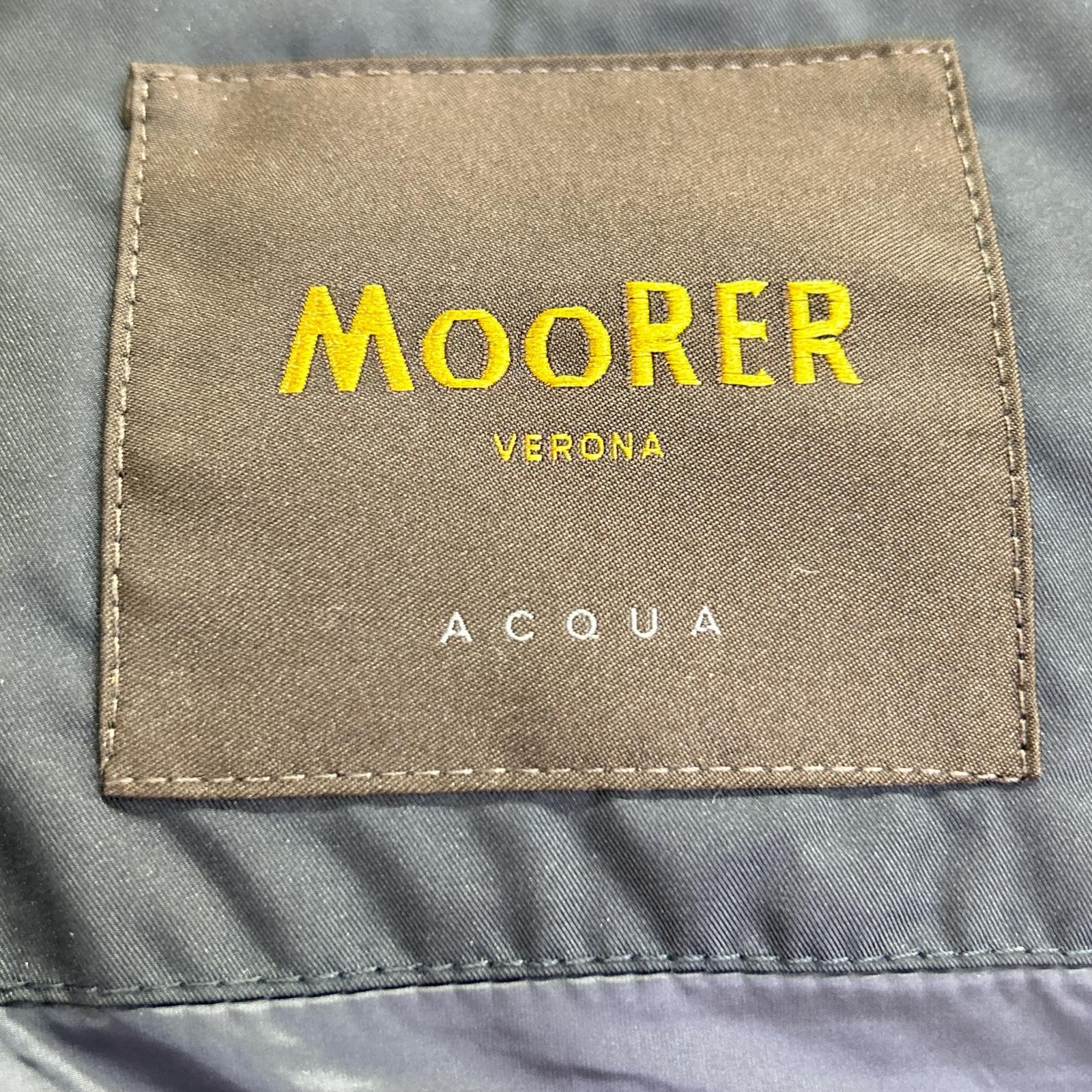 MOORER 穆勒 FIRE-WK 海军蓝连帽羽绒马甲 上衣