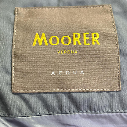 MOORER 穆勒 FIRE-WK 海军蓝连帽羽绒马甲 上衣