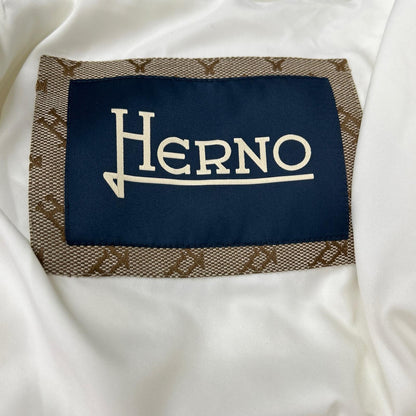 HERNO 赫尔诺 PI001019U 白色防泼水涤纶羽绒夹克 上衣