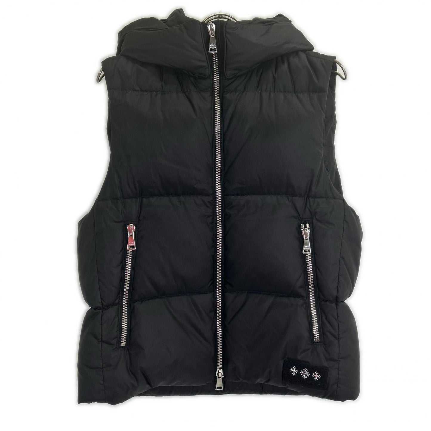 TATRAS MTAT22A4834-D Melko Black Hooded Down Vest Tops
