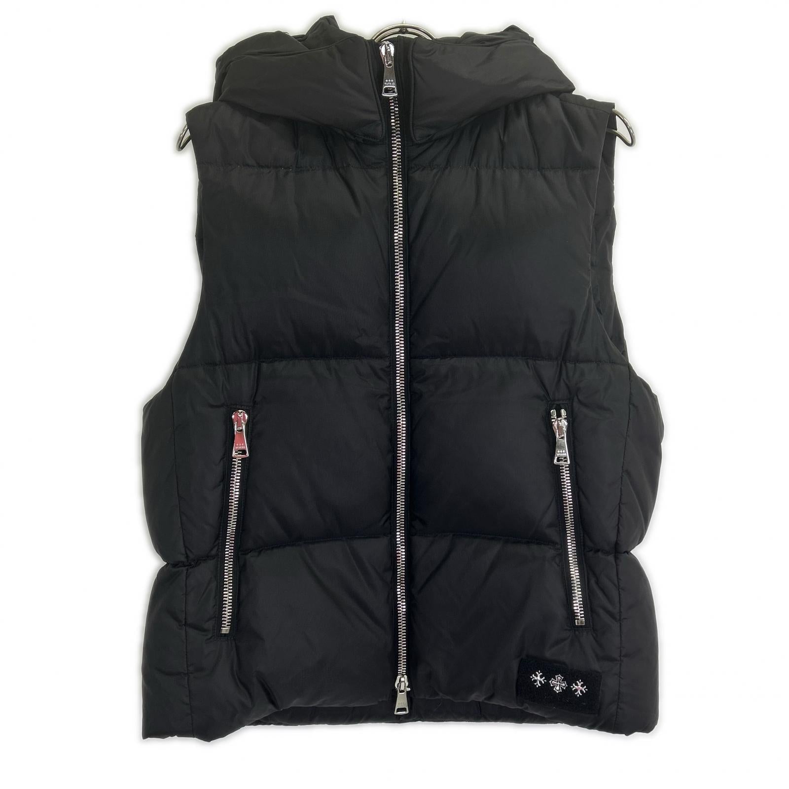 TATRAS MTAT22A4834-D Melko Black Hooded Down Vest Tops
