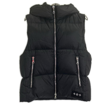 TATRAS MTAT22A4834-D Melko Black Hooded Down Vest Tops