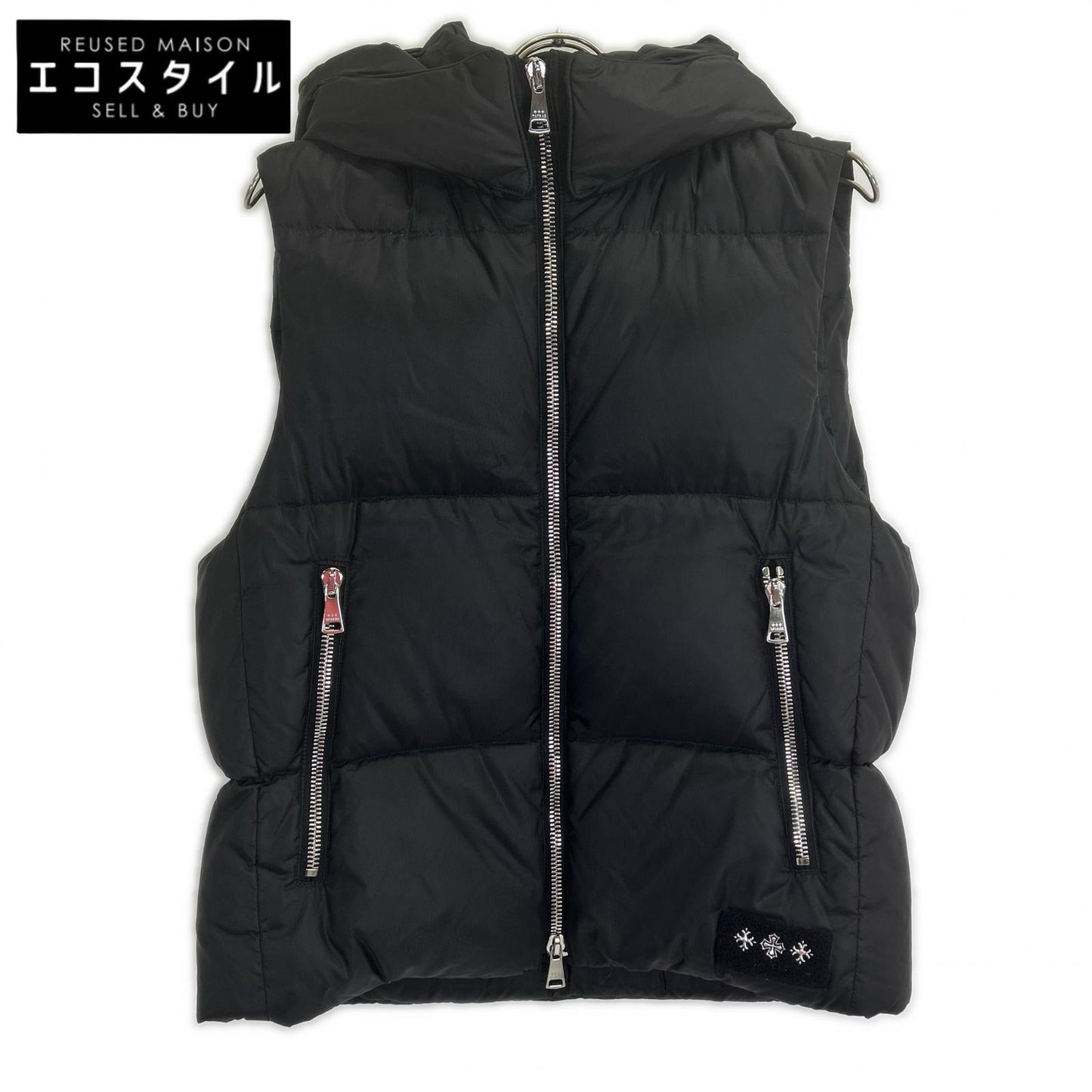TATRAS MTAT22A4834-D Melko Black Hooded Down Vest Tops