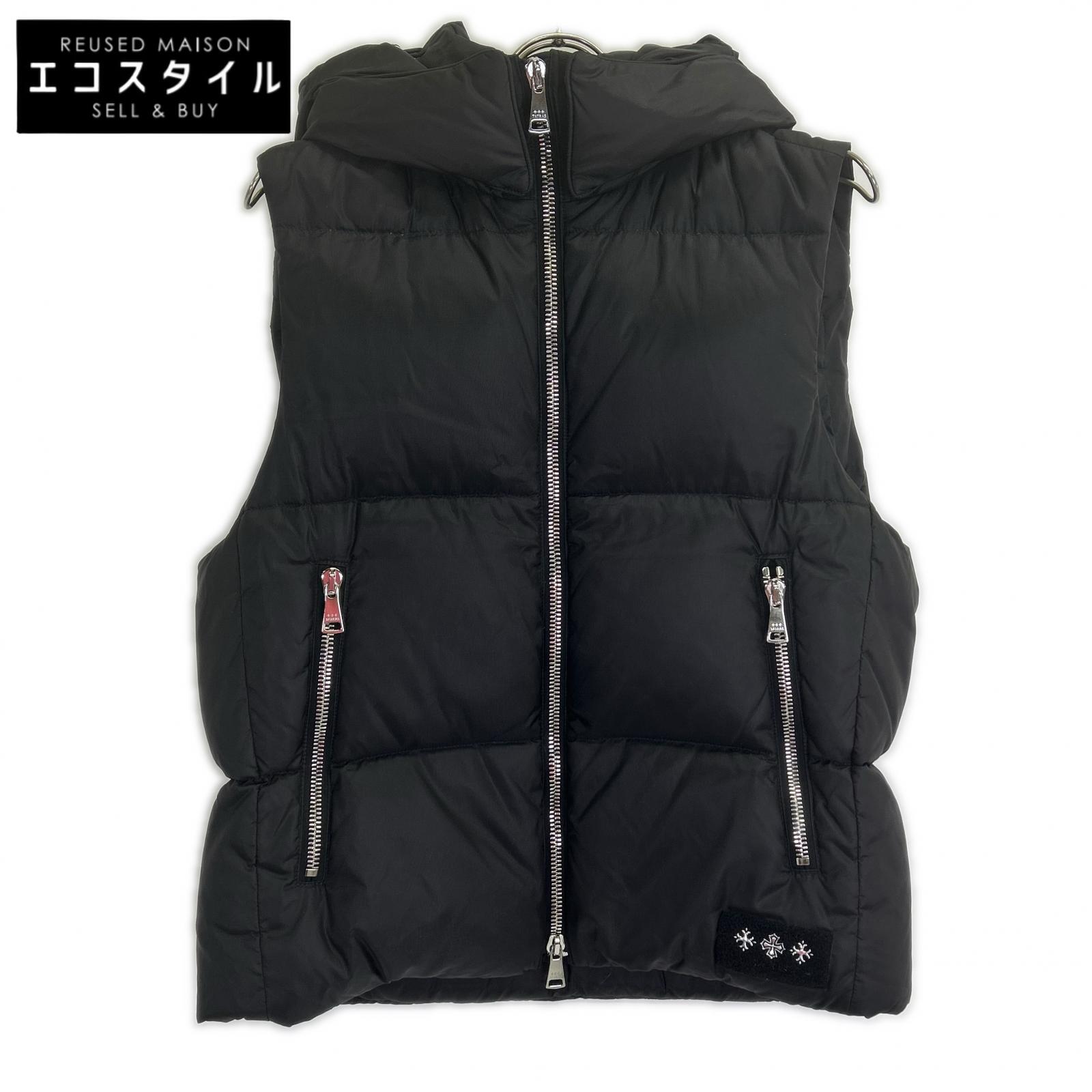 TATRAS MTAT22A4834-D Melko Black Hooded Down Vest Tops