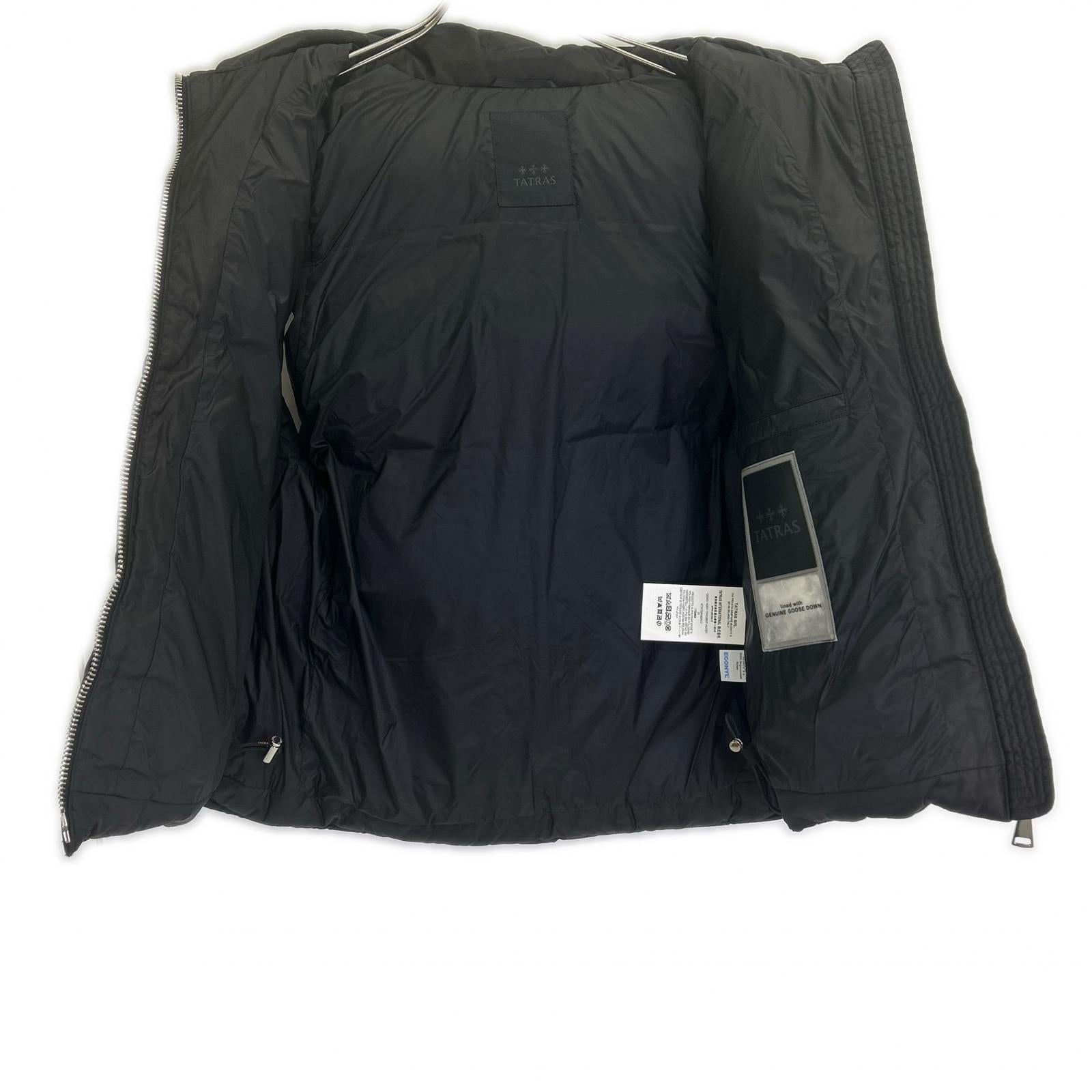 TATRAS MTAT22A4834-D Melko Black Hooded Down Vest Tops