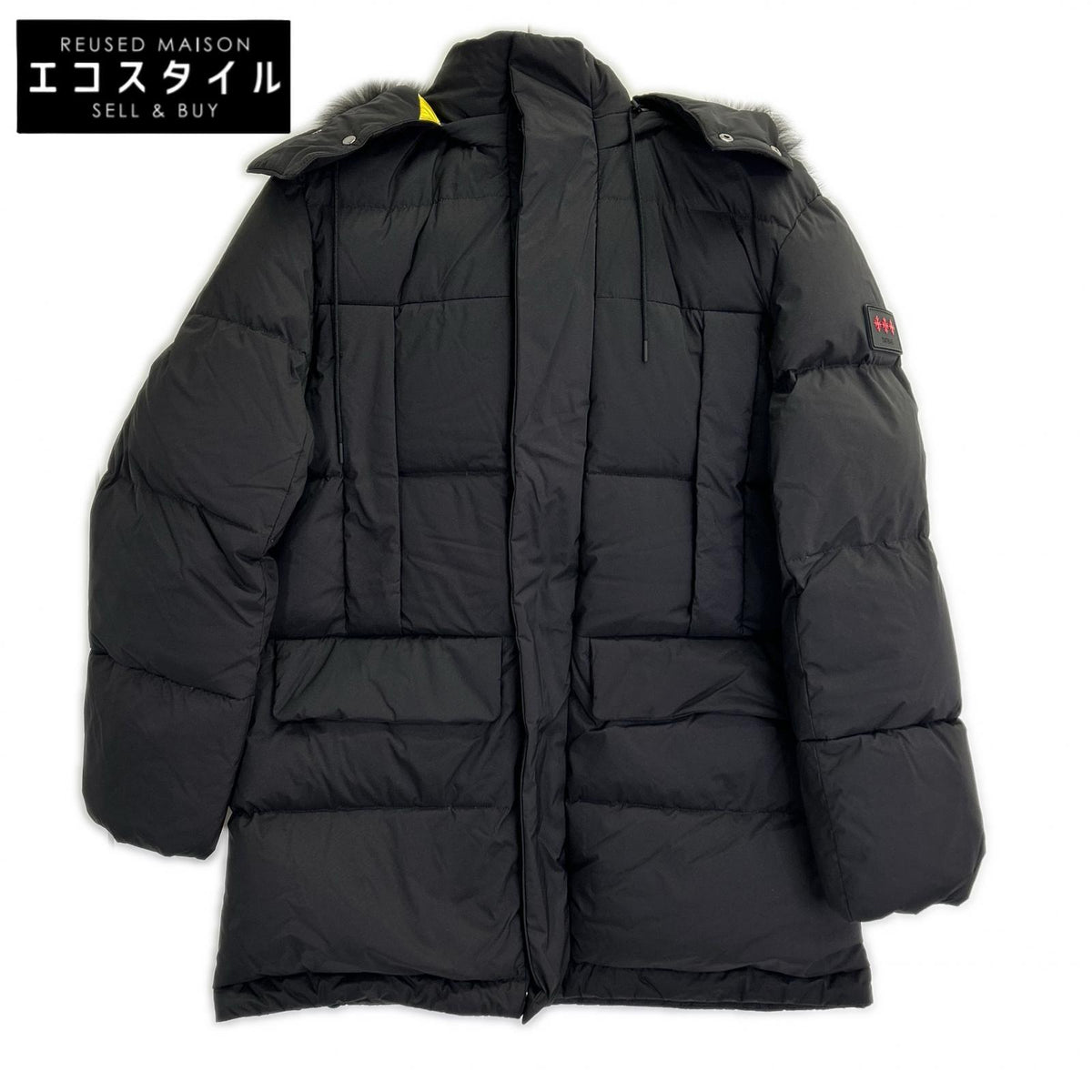 TATRAS タトラス MTLA22A4162-D ブラック ポーランドラクーンファー フーディダウンコート コート