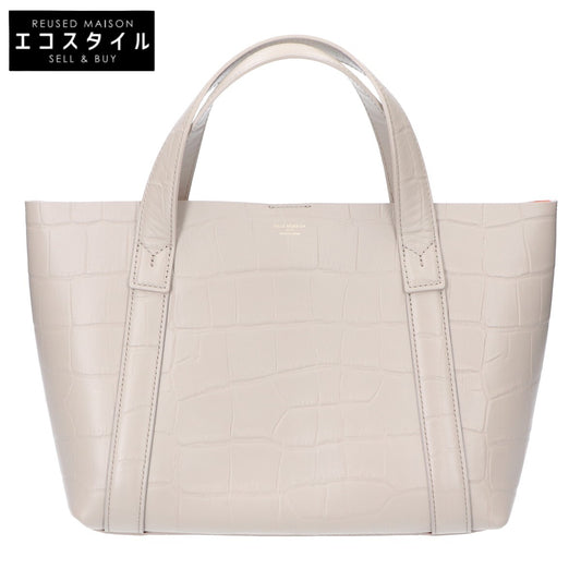PELLE MORBIDA ペッレモルビダ 【美品】TE007 TELA MARINA テーラ マリーナ 型押しレザー ミニ トートバッグ