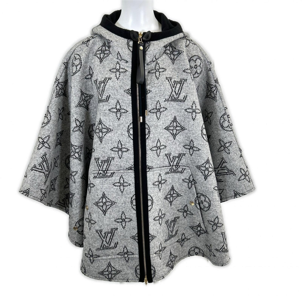 近全新 国内专柜 25AW FSCO08 Mahina Monogram 双面斗篷/披肩 斗篷 披肩 TU 女士