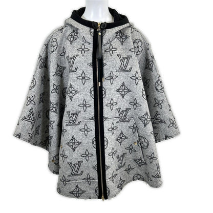 近全新 国内专柜 25AW FSCO08 Mahina Monogram 双面斗篷/披肩 斗篷 披肩 TU 女士