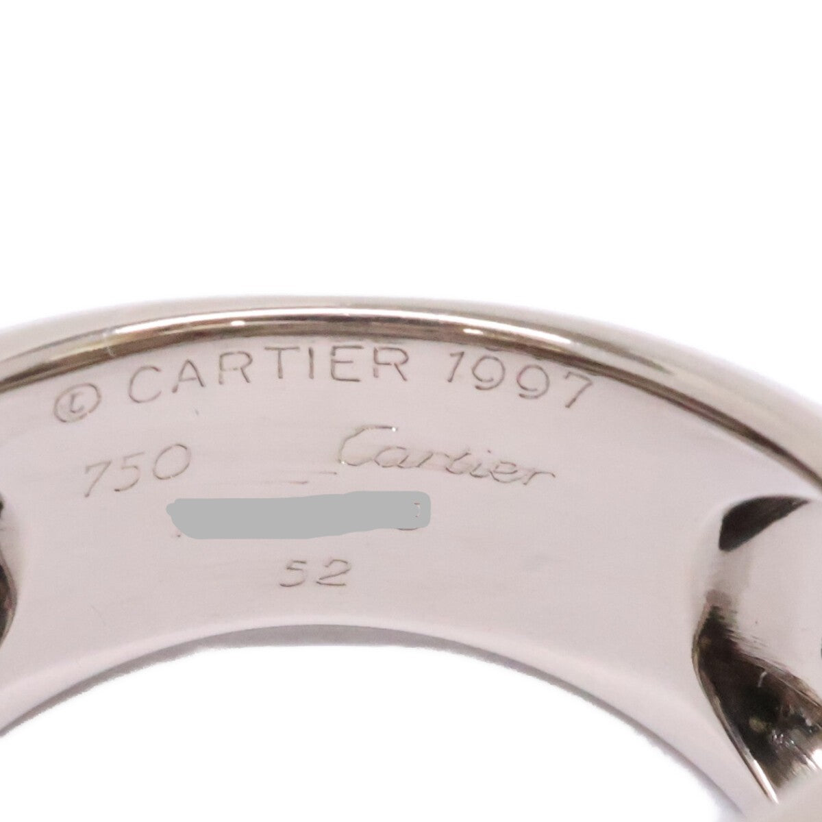 Cartier カルティエ 仕上げ済み 750WG ヌーベルバーグリング リング 指輪