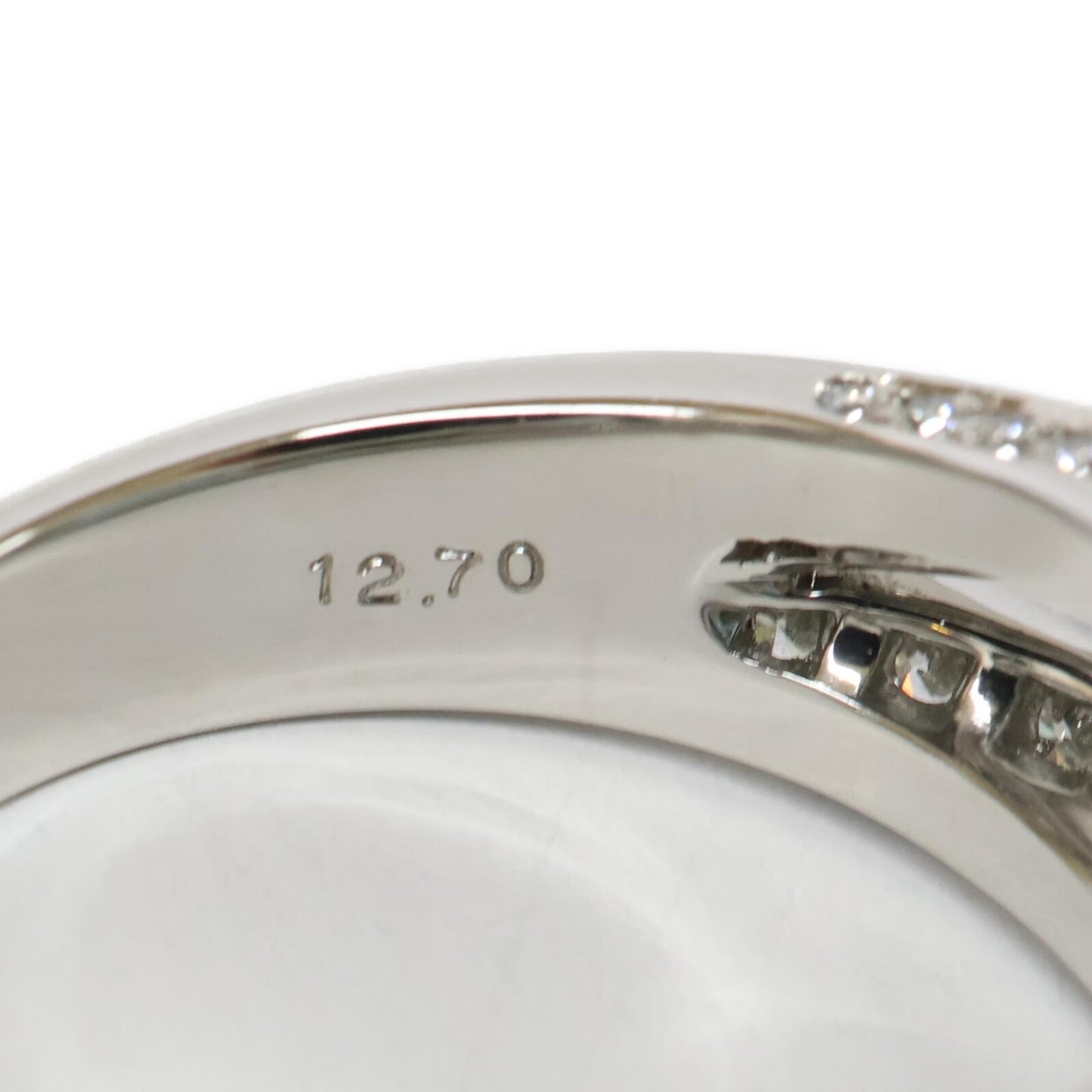 HARRY WINSTON ハリーウィンストン PT950 アクアマリン12.70ct メレダイヤ ロゴ リング リング 指輪