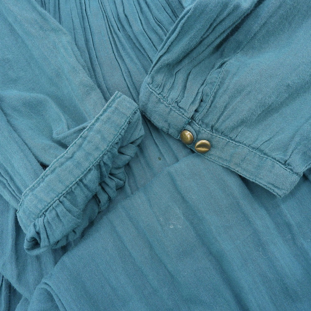 Velnica surplice tiered dress women's blue-green 17119 dress