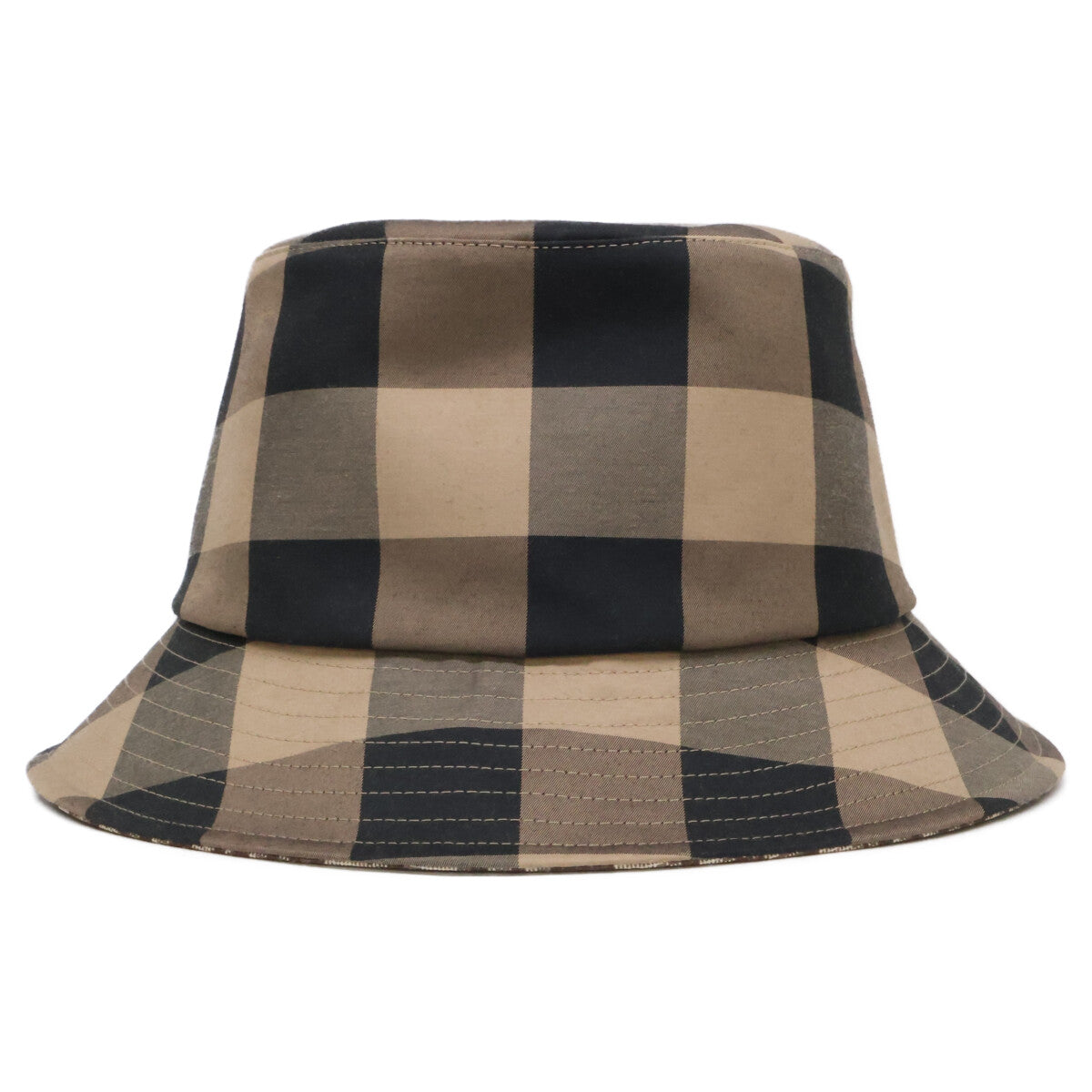 Christian Dior クリスチャンディオール 【美品】04CHE923I142 TEDDY-D ブロックチェック リバーシブル ボブハット 帽子