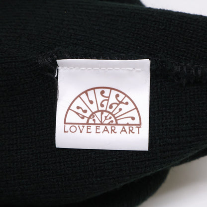 LOVE EAR ART ラブイヤーアート 【美品】ロゴ刺繍 ニット帽 帽子