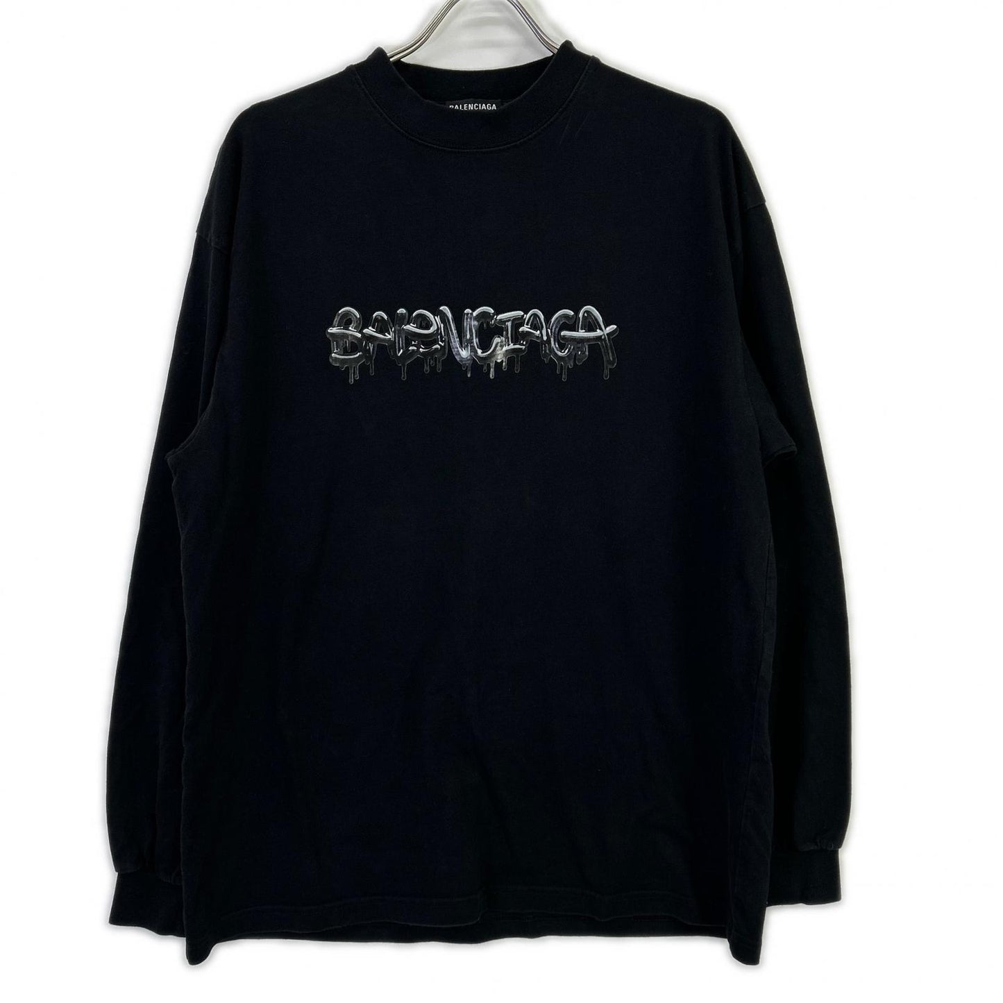 BALENCIAGA Balenciaga 541878 slime logo graphic logo oversized top top