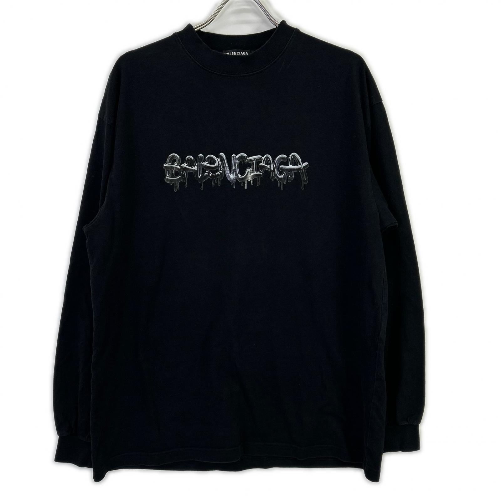 BALENCIAGA Balenciaga 541878 slime logo graphic logo oversized top top