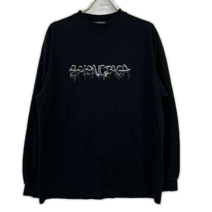 BALENCIAGA Balenciaga 541878 slime logo graphic logo oversized top top