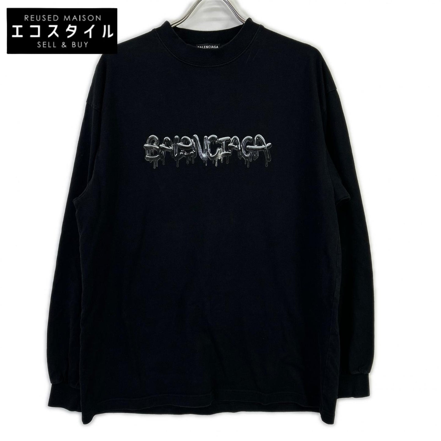 BALENCIAGA Balenciaga 541878 slime logo graphic logo oversized top top