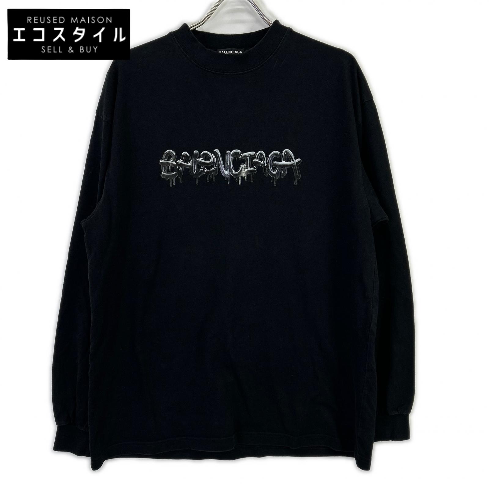 BALENCIAGA Balenciaga 541878 slime logo graphic logo oversized top top