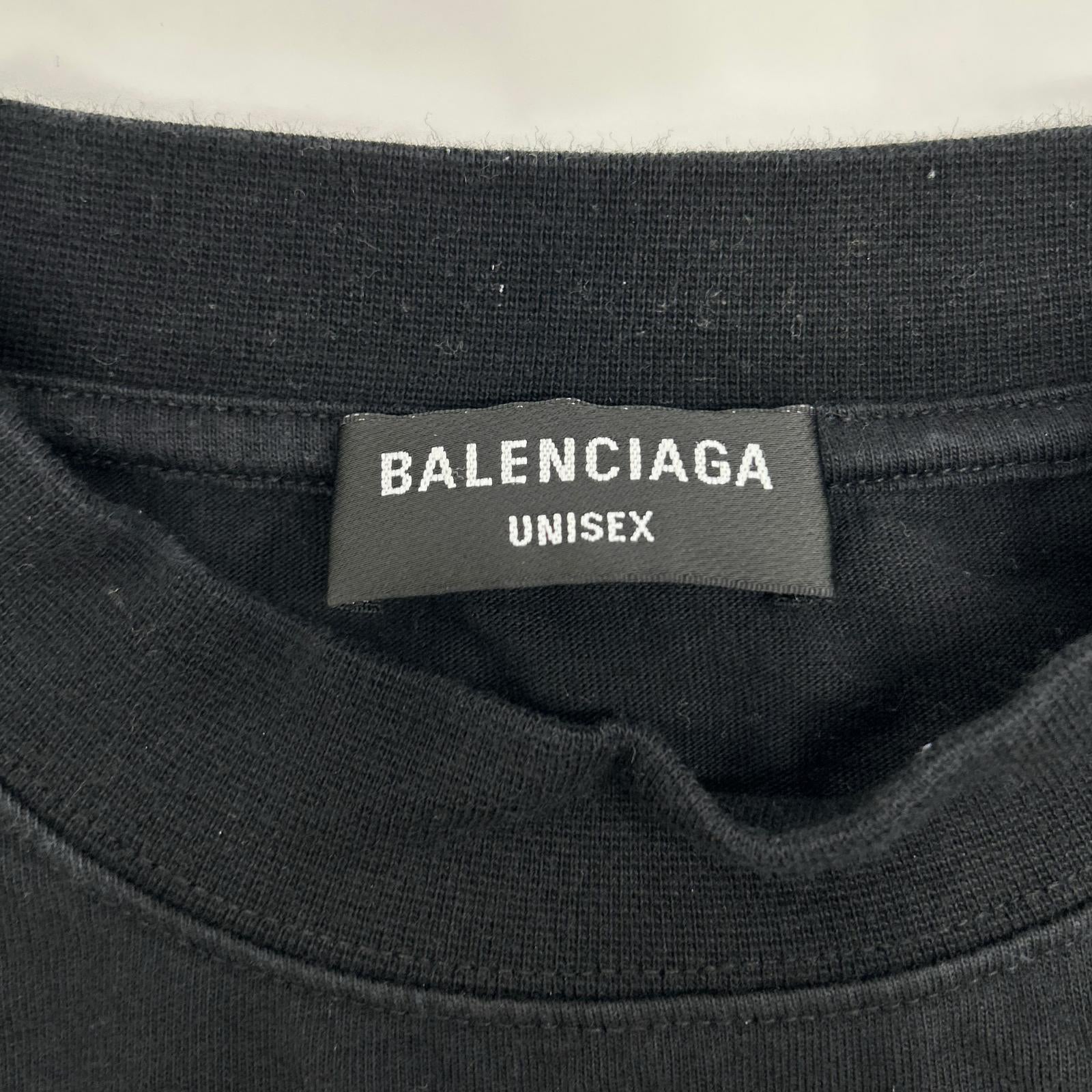 BALENCIAGA Balenciaga 541878 slime logo graphic logo oversized top top