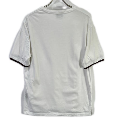 HERMES エルメス 12-575 スリーブレイヤード ホワイト クルーネック Tシャツ トップス