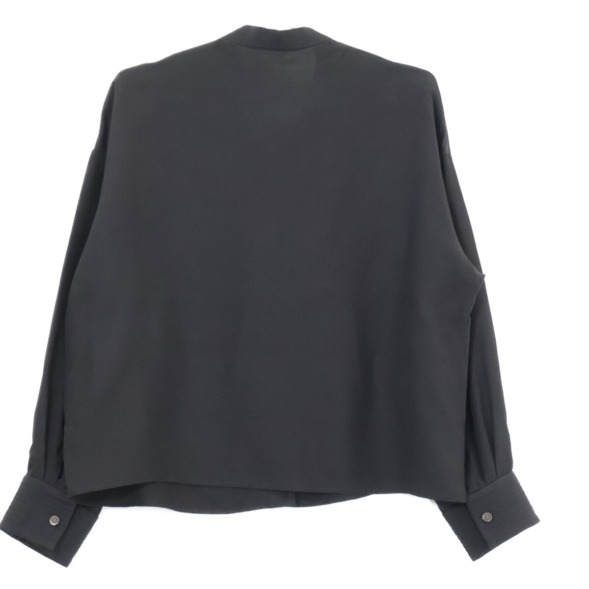 HERMES 【Excellent condition/Domestic authorized】 H6E0629DA Silk crepe Cavalry Clou de Selle Ferronnerie long-sleeve shirt Tops