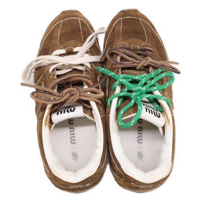 MIUMIU ミュウミュウ ｘNew Balance ニューバランス 530SL スエード ローカットスニーカー シューズ