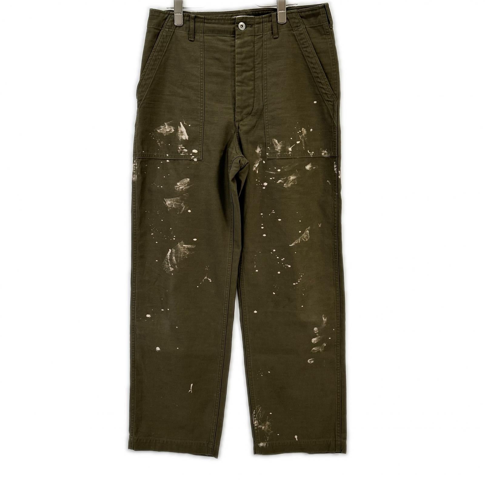 AURALEE オーラリー A25AP01BP WASHED BAGGY SATIN BLEACHED BAKER PANT ボトムス