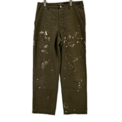 AURALEE オーラリー A25AP01BP WASHED BAGGY SATIN BLEACHED BAKER PANT ボトムス