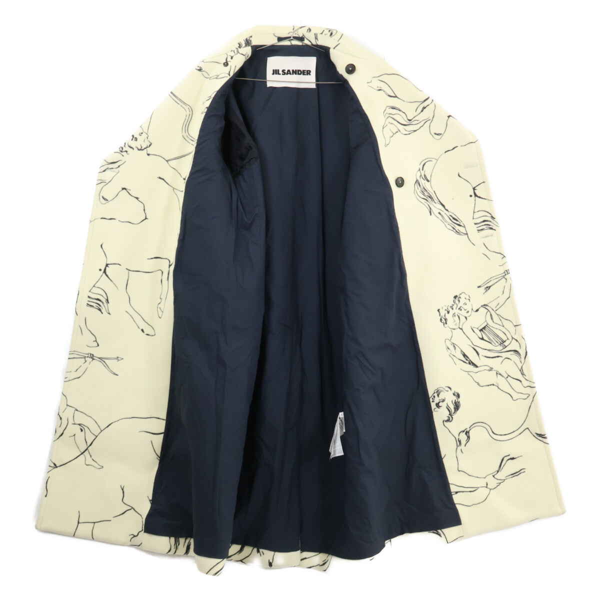 JILSANDER ジルサンダー 【国内正規】22AW　J21AA0036 総柄 ウール スポーツ コート