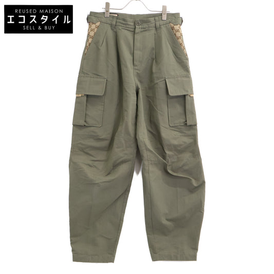 GUCCI グッチ 【美品/国内正規】751436 GGスプリーム切替 カーゴパンツ ボトムス