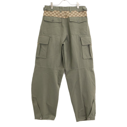 GUCCI グッチ 【美品/国内正規】751436 GGスプリーム切替 カーゴパンツ ボトムス